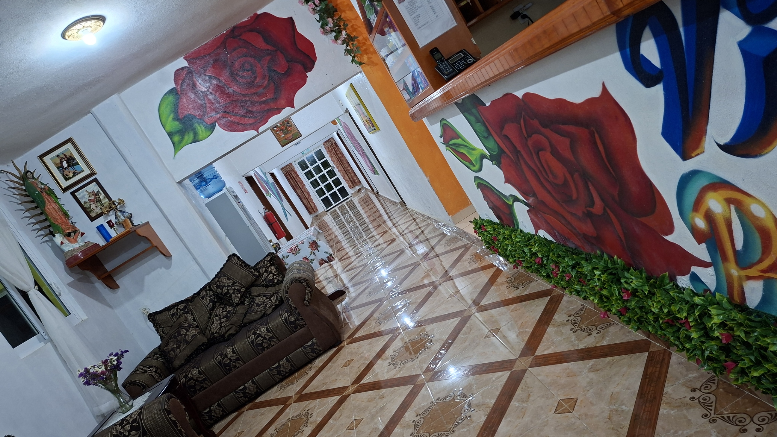 Lobby Hotel Villa de Rosas en Huasca de Ocampo - Vista 2